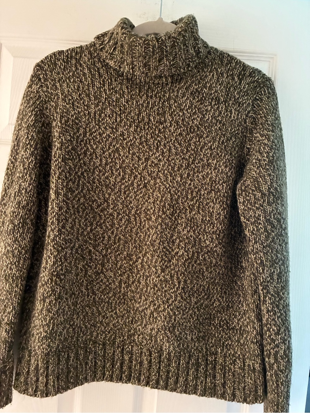 Jones New York Marled Tan Turtleneck Sweater